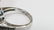 14K WHITE GOLD BLUE TOPAZ DIAMOND RING Sz 7.25 - 3