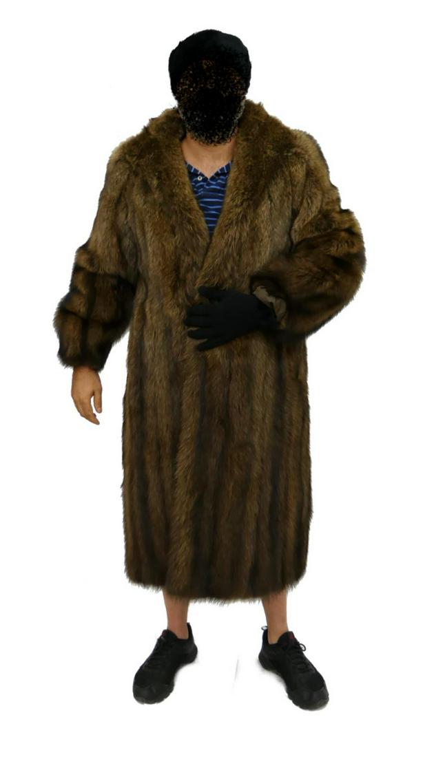 GORGEOUS FULL LENGTH BROWN MINK COAT (1 of 7)