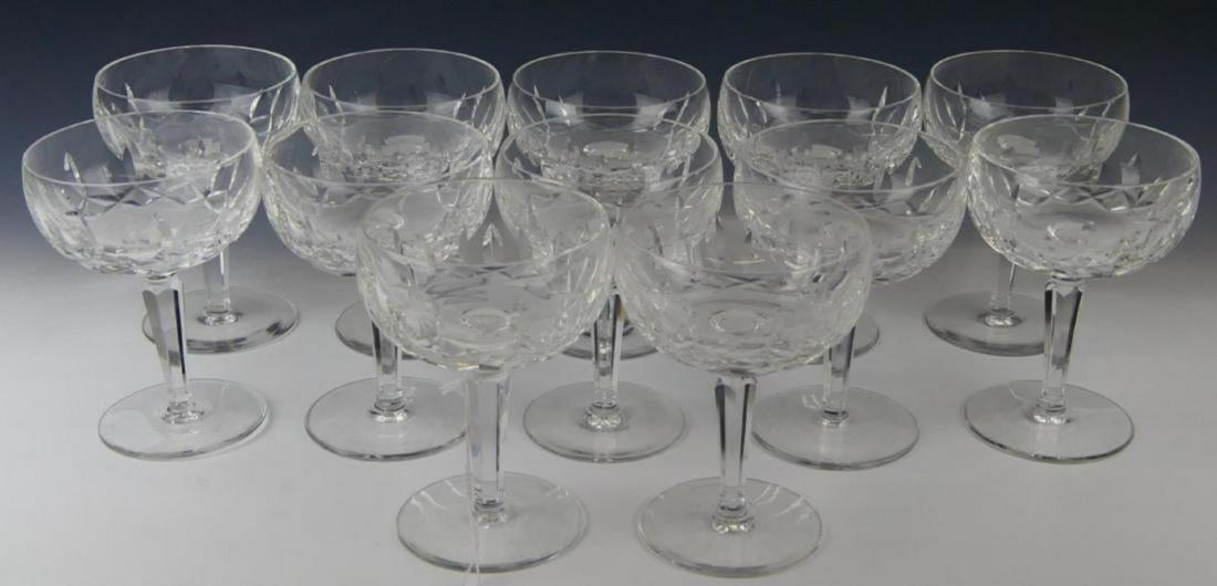 12 WATERFORD CRYSTAL "KILDARE" CHAMPAGNE GLASSES (1 of 5)