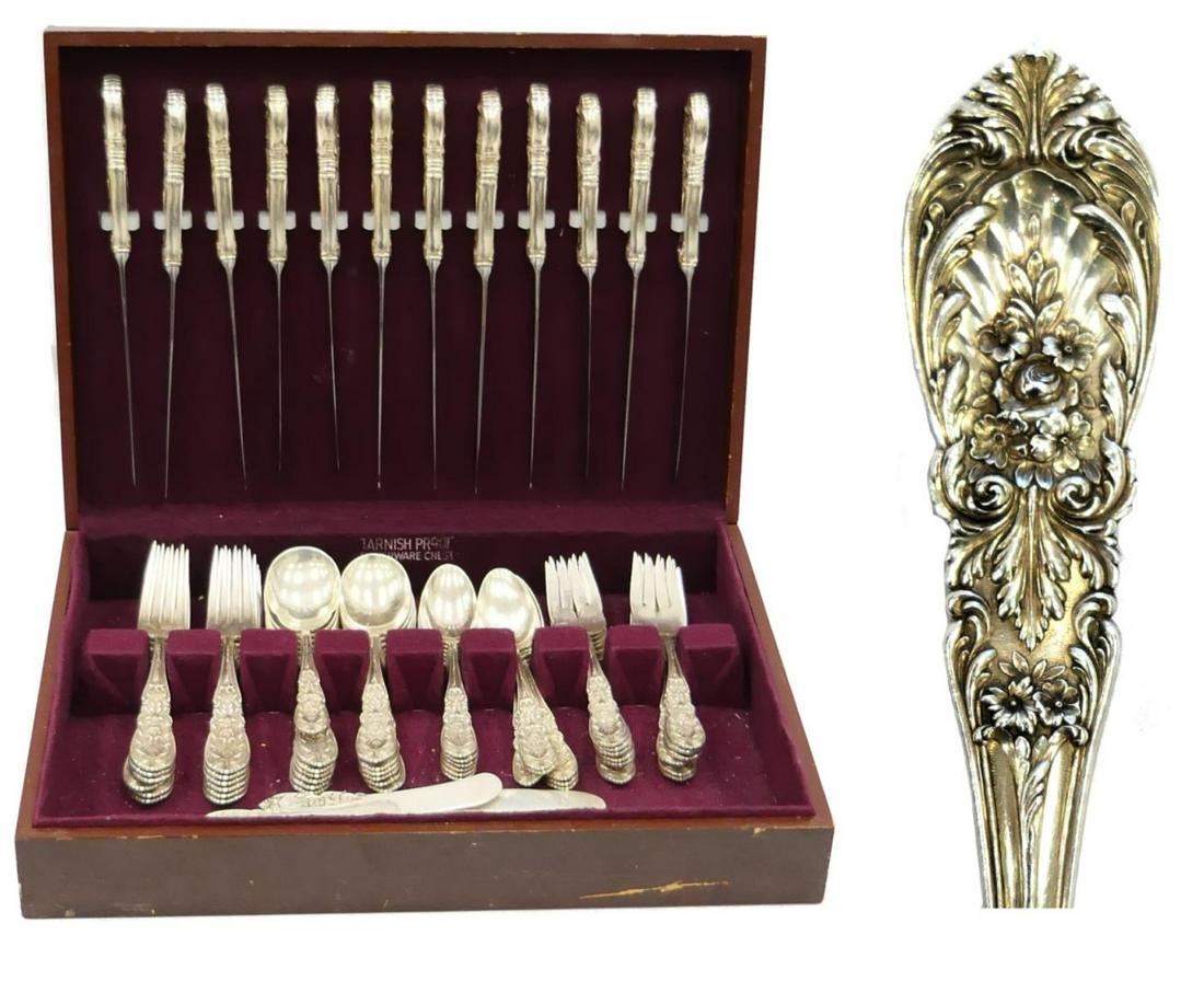 72pc INTERNATIONAL STERLING "RICHELIEU" FLATWARE (1 of 6)