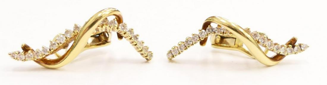 Pr JOSE HESS 14K YELLOW GOLD DIAMOND EARRINGS (1 of 5)