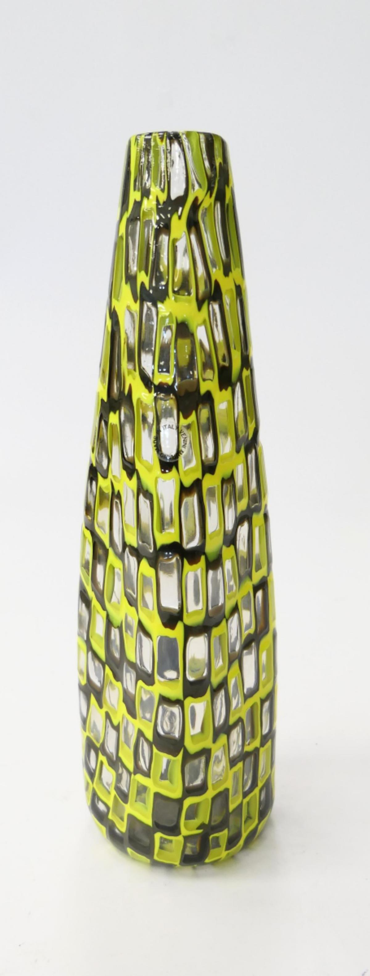 RARE TOBIA SCARPA (30'S) FOR "VENINI" OCCHI VASE: We are offering 3 rare Occhi vases from From Tobia Scarpa this is the first, check this entire auction for the other two Occhi vases. Property of a Boca Raton collector .Tobia Scarpa (B. 1935) For Ven