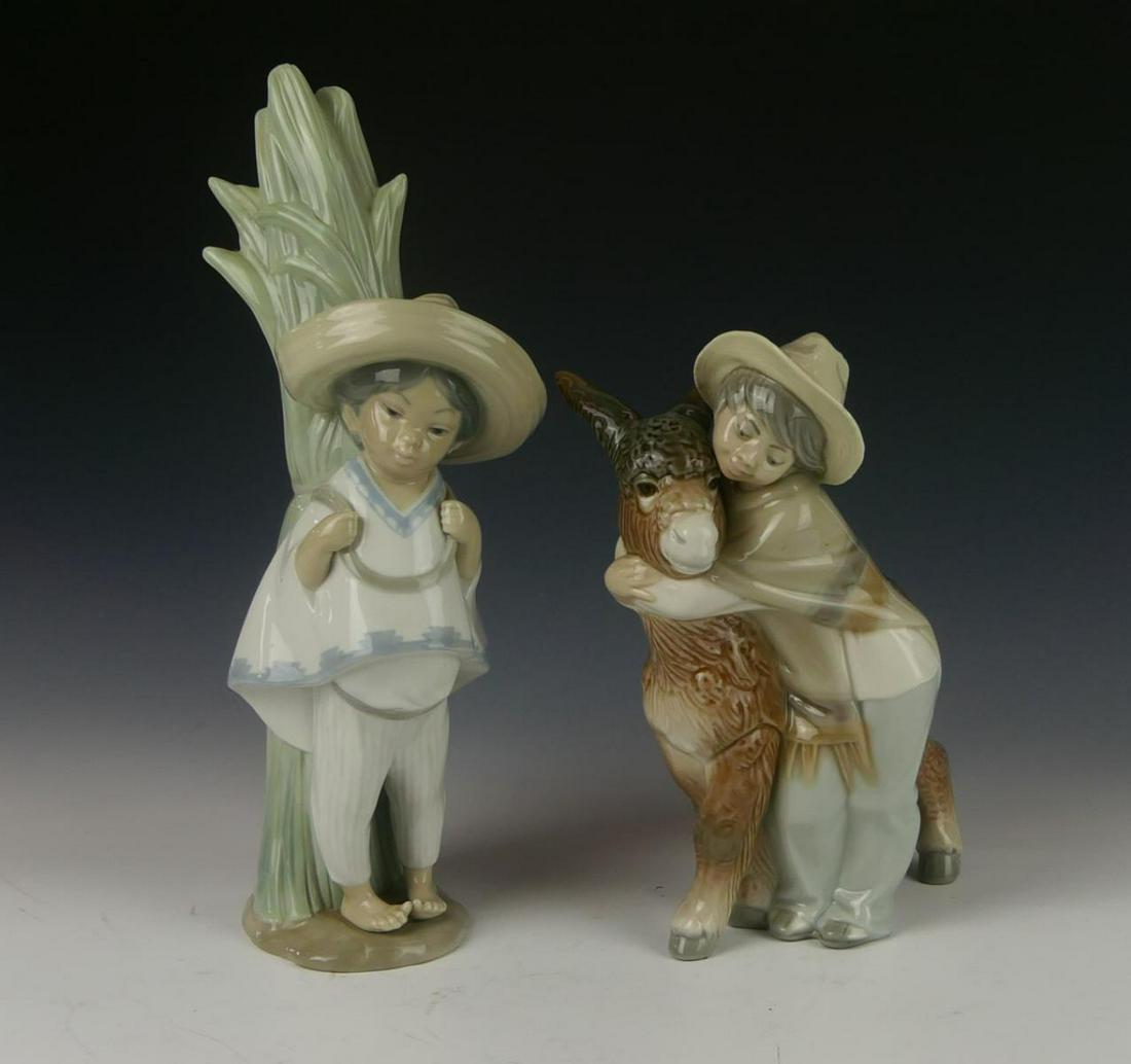 LOT OF 2 LLADRO SPAIN WORLD FIGURES 1059 & 1181 (1 of 3)