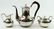 3pcs HANS HANSEN DANISH STERLING SILVER TEA SET