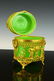 WONDERFUL ANTIQUE FRENCH OPALINE BOX DORE BRONZE - 10