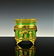 WONDERFUL ANTIQUE FRENCH OPALINE BOX DORE BRONZE