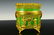 WONDERFUL ANTIQUE FRENCH OPALINE BOX DORE BRONZE - 8