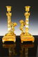 FABULOUS PR FRENCH DORE BRONZE PUTTI CANDLESTICKS - 10