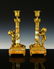 FABULOUS PR FRENCH DORE BRONZE PUTTI CANDLESTICKS