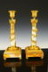 FABULOUS PR FRENCH DORE BRONZE PUTTI CANDLESTICKS - 9