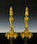 PAIR OF DORE BRONZE FRENCH ELLEGANT CANDLE STICKS