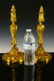 PAIR OF DORE BRONZE FRENCH ELLEGANT CANDLE STICKS - 7