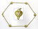 18KT Y.GOLD JUDITH RIPKA HEART & DIAMOND NECKLACE