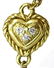 18KT Y.GOLD JUDITH RIPKA HEART & DIAMOND NECKLACE - 9