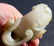 MING WHITE JADE CHILONG DRAGONS HANDLED CUP - 15