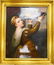 HUGE ANTIQUE K.P.M. PORCELAIN PLAQUE OF WOMAN - 11