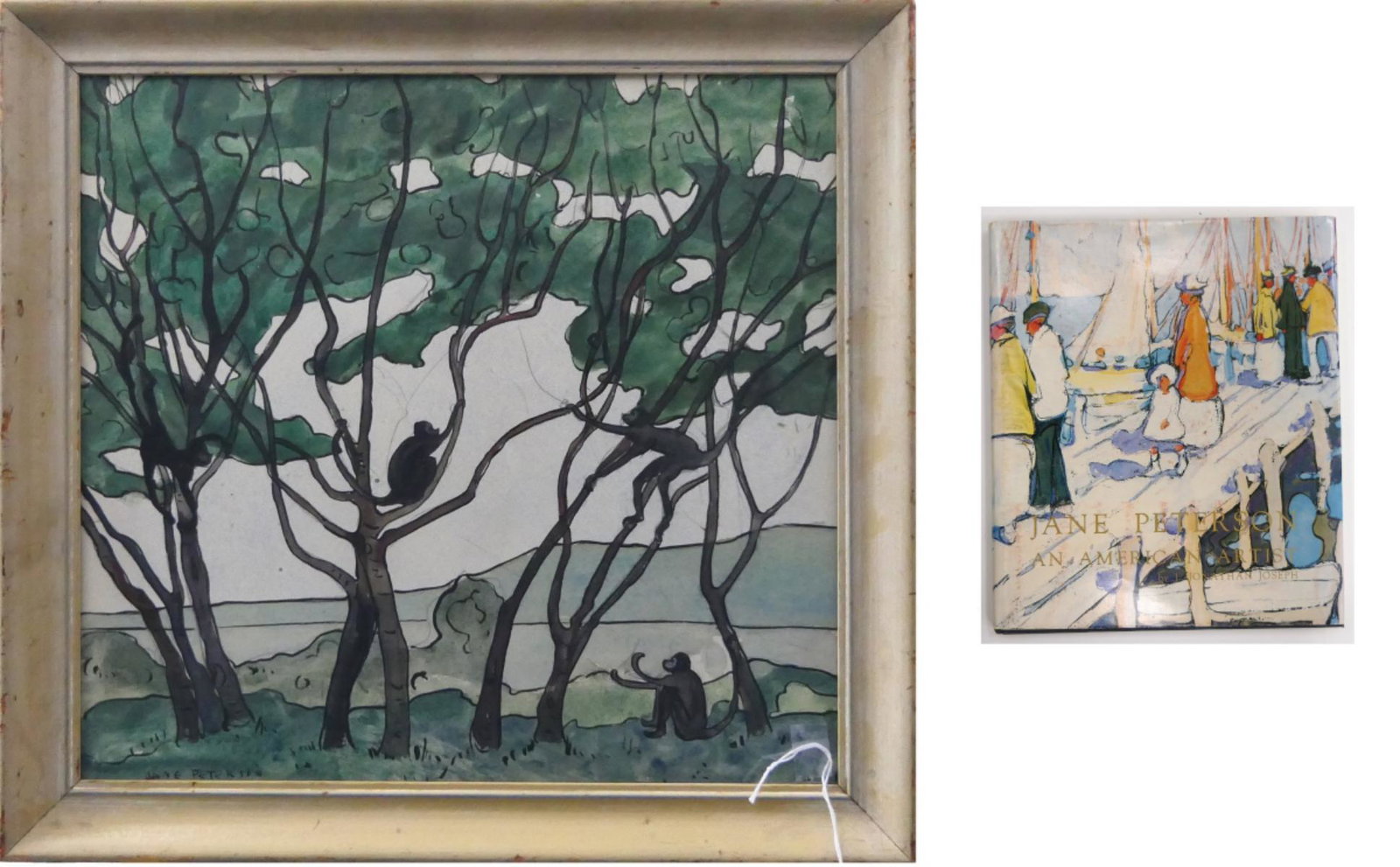JANE PETERSON AMERICAN (1875-1965) WATER COLOR: Property of a Palm Beach collector with over a dozen paintings by Jane Peterson. Throughout This auction we will offer 5 of those fine paintings. Peterson is considered one of the most prolific female