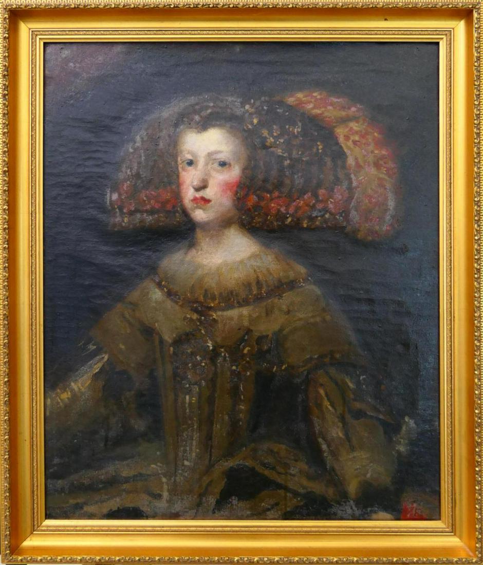 CHARLES GIBSON (USA 1864-1944) OIL AFTER VELASQUEZ (1 of 9)