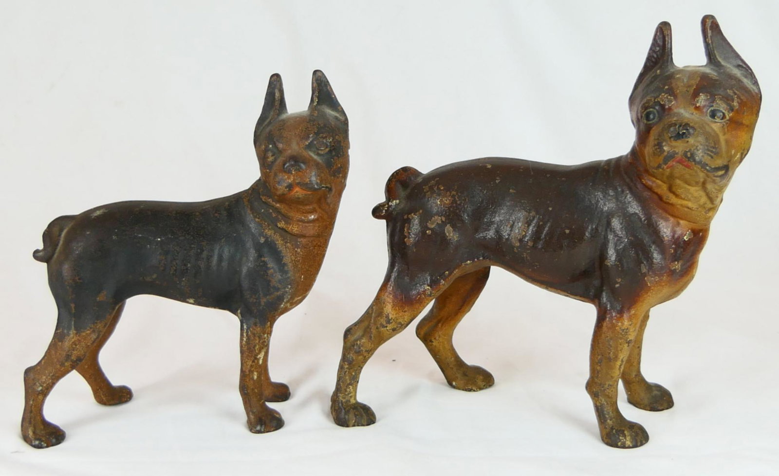 (2) ANTIQUE CAST IRON DOG DOORSTOPS (1 of 4)