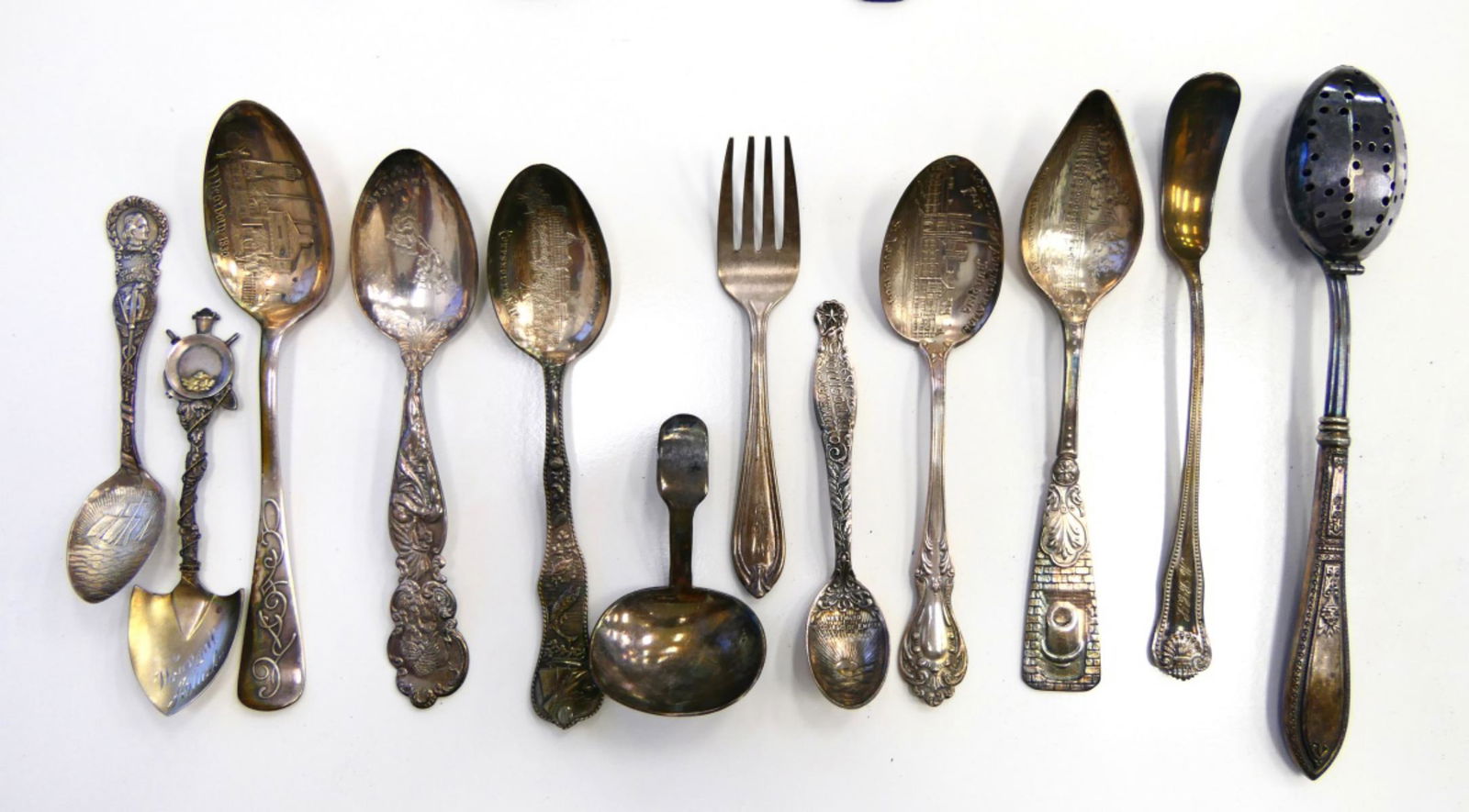 12 pc STERLING SILVER SPOON COLLECTION (1 of 7)