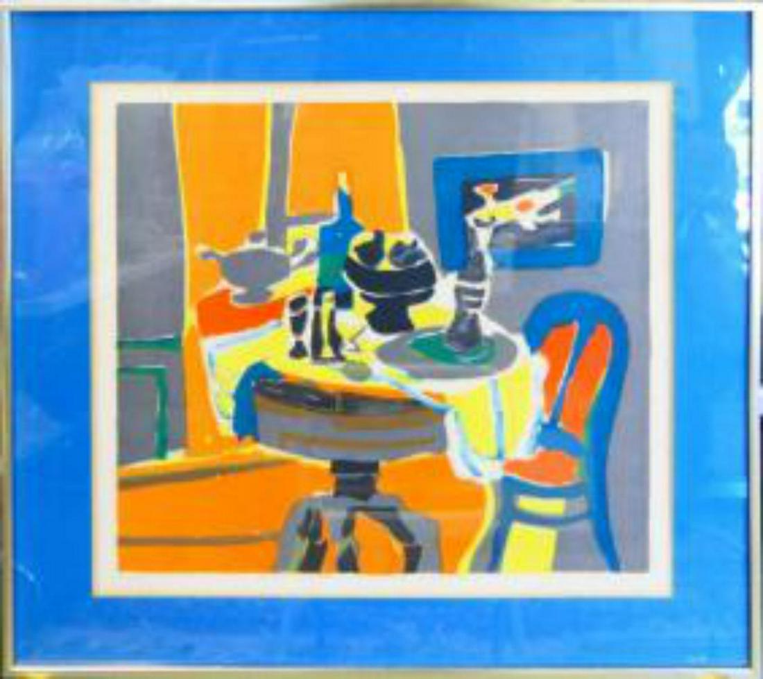 MARCEL MOULY STILL LIFE COLOR LITHOGRAPH (1 of 1)