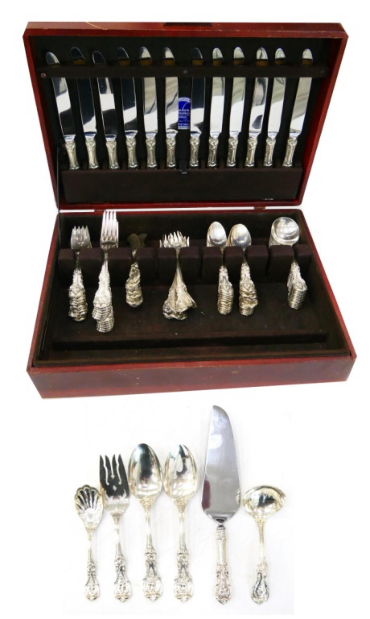 FRANCIS l SVC 12 (102) HUGE SET STERLING SILVER (1 of 8)