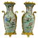 Pr IMPORTANT DORE BRONZE MOUNTED FAMILLE ROSE VASES