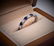 TIFFANY & CO 950 PLATINUM DIAMOND SAPPHIRE RING