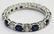 TIFFANY & CO 950 PLATINUM DIAMOND SAPPHIRE RING - 3
