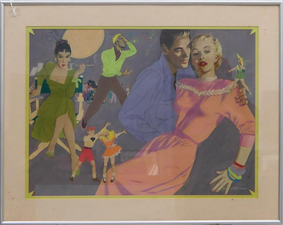 JON WHITCOMB (USA 190-1988) PENCIL AND GOUACHE (1 of 7)