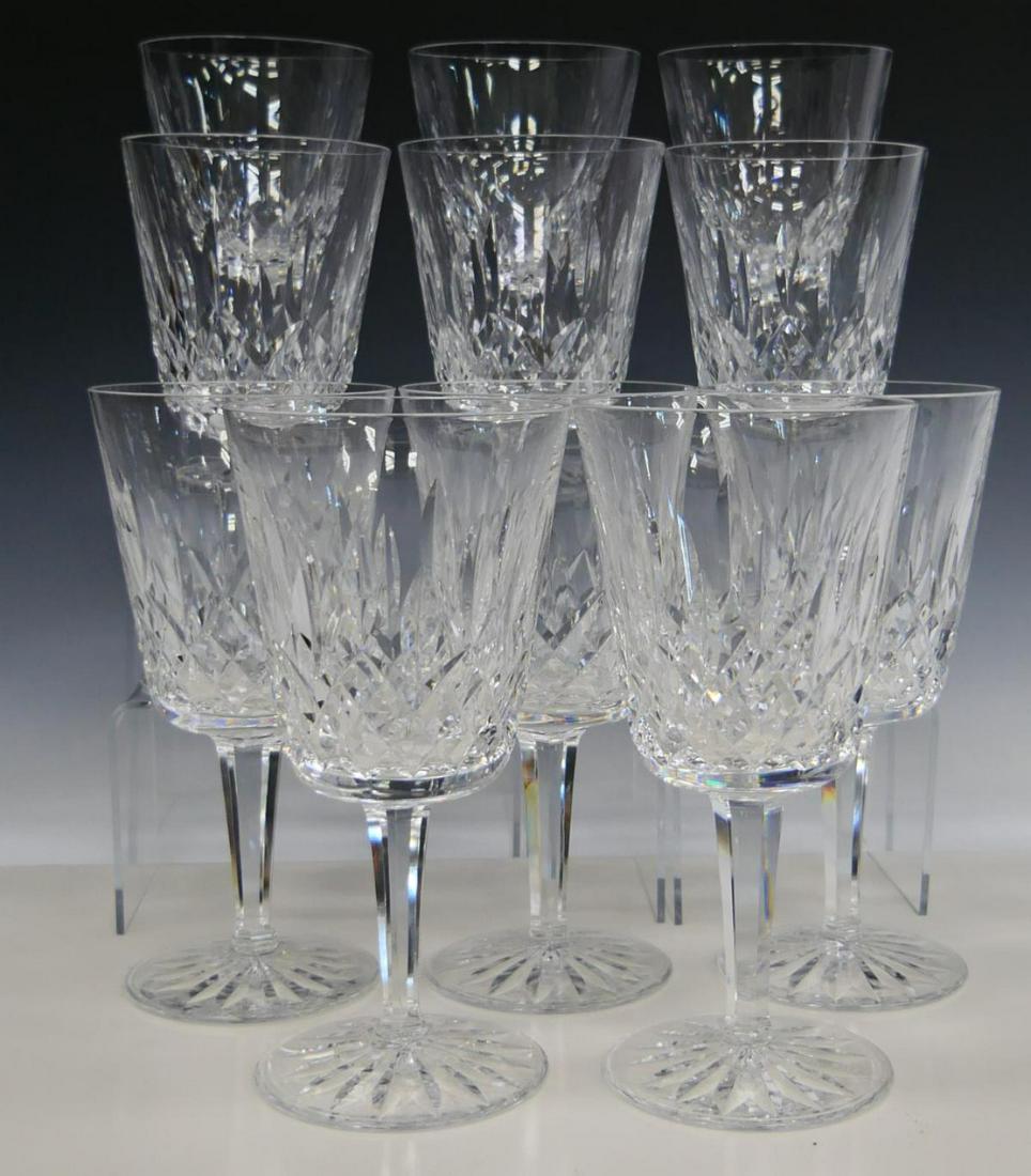 11 WATERFORD CRYSTAL "LISMORE" 8oz WATER GOBLETS (1 of 3)