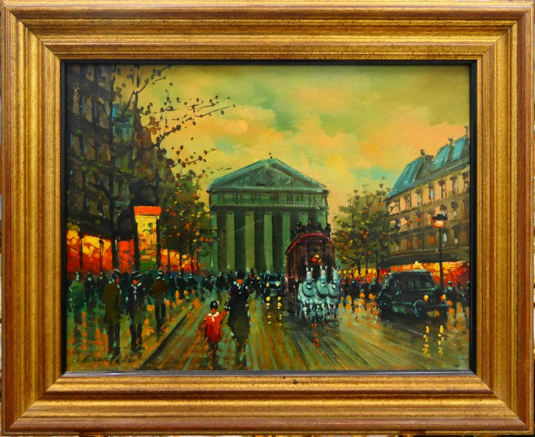 AFTER EDOUARD CORTES FRENCH STREET OIL ON CANVAS (1 of 5)