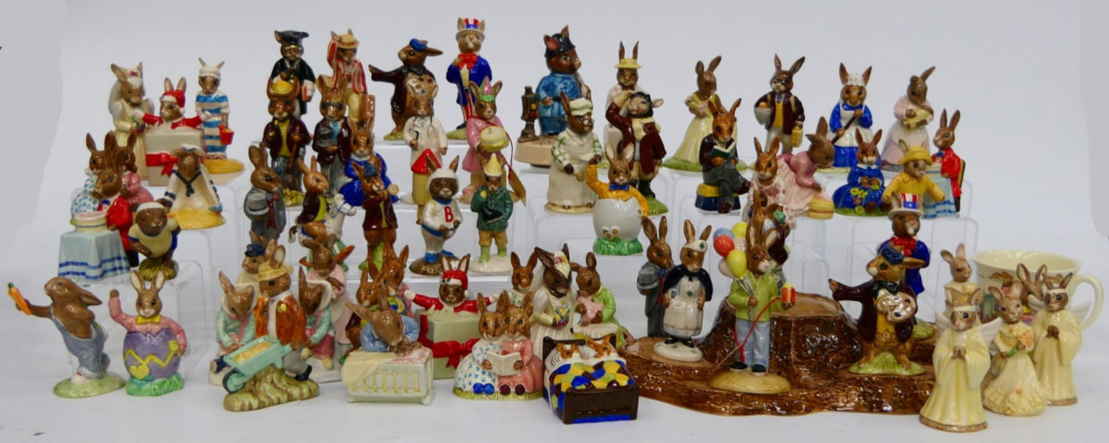 LOT OF 65 BESWICK ROYAL DOULTON BUNNIKINS FIGURES+ (1 of 18)