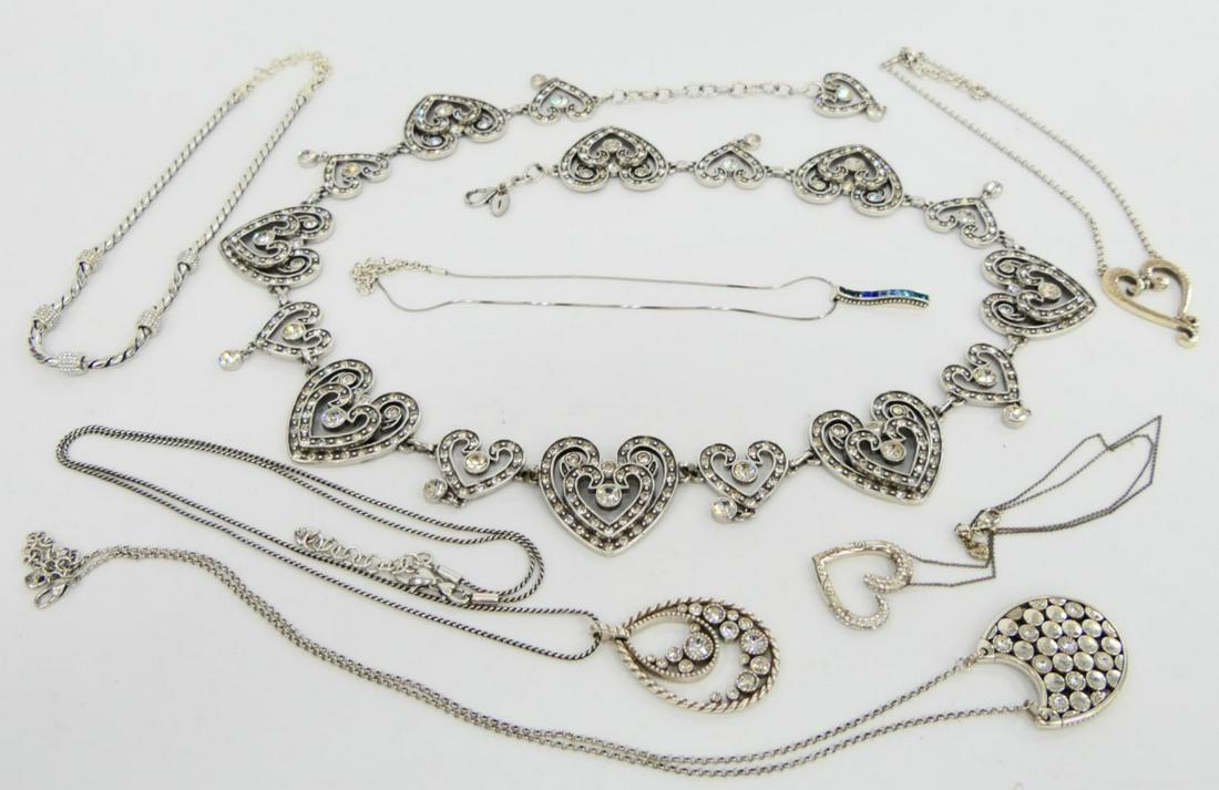 LOT OF BRIGHTON JEWELRY NECKLACES & BELT (1 of 8)