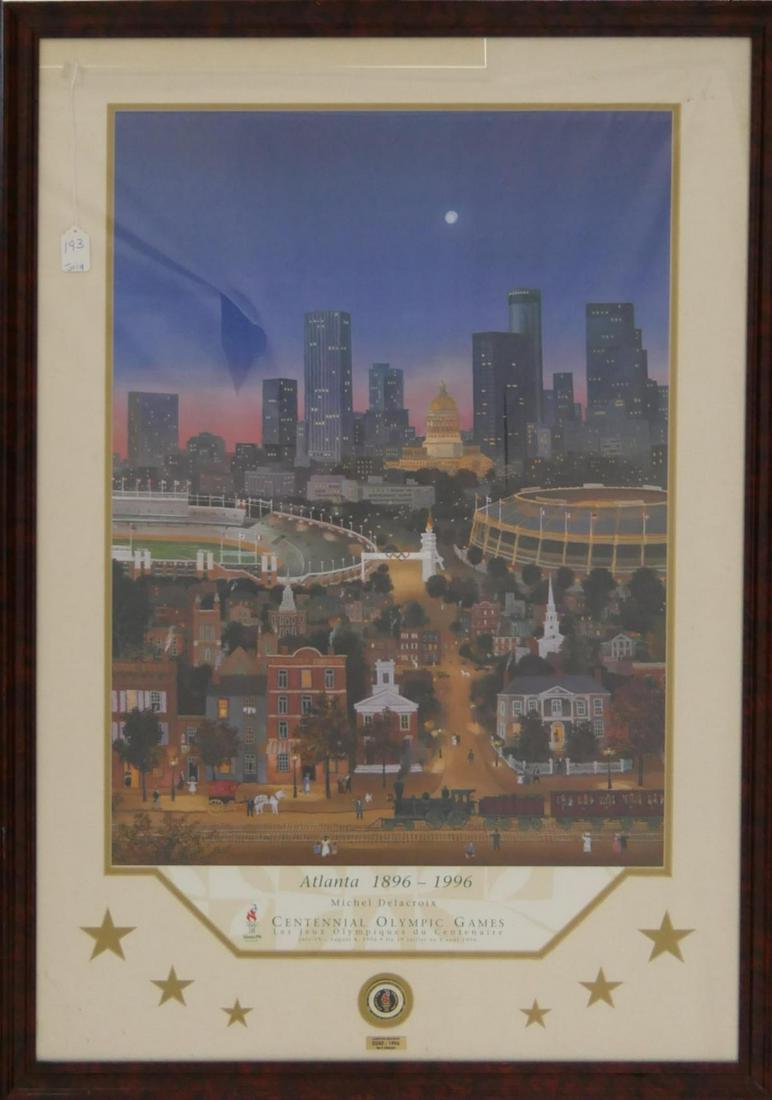 1996 ATLANTA CENTENNIAL OLYMPIC GAMES LE POSTER (1 of 8)