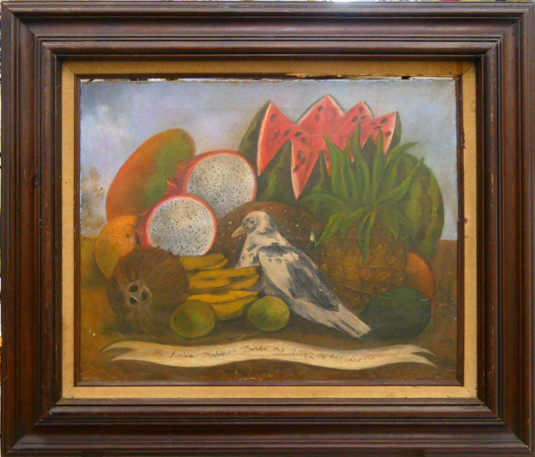 FRIDA KAHLO (MEXICO 1907-1954) STILL LIFE OIL (1 of 9)