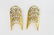 FINE 14 K YG 8CT DIAMOND EARRINGS RING SUITE - 3