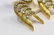 FINE 14 K YG 8CT DIAMOND EARRINGS RING SUITE - 7