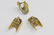 FINE 14 K YG 8CT DIAMOND EARRINGS RING SUITE - 8
