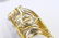 FINE 14 K YG 8CT DIAMOND EARRINGS RING SUITE - 9