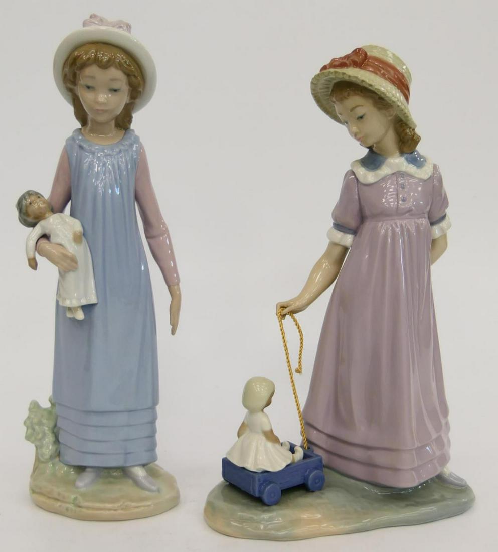 2 LLADRO PORCELAIN FIGURAL GROUP (1 of 5)