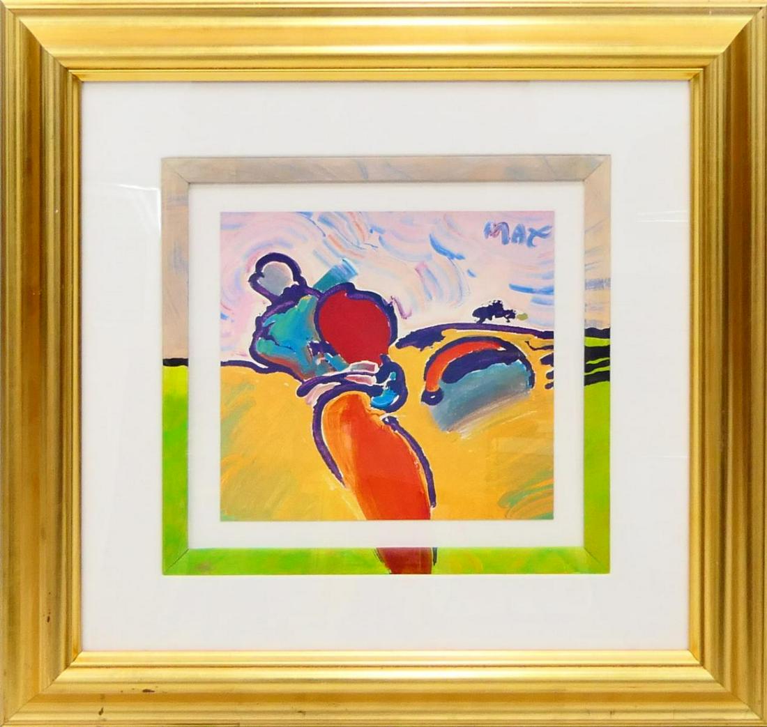 PETER MAX (USA b1937) PRINT WITH EMBELLISHED FRAME (1 of 5)