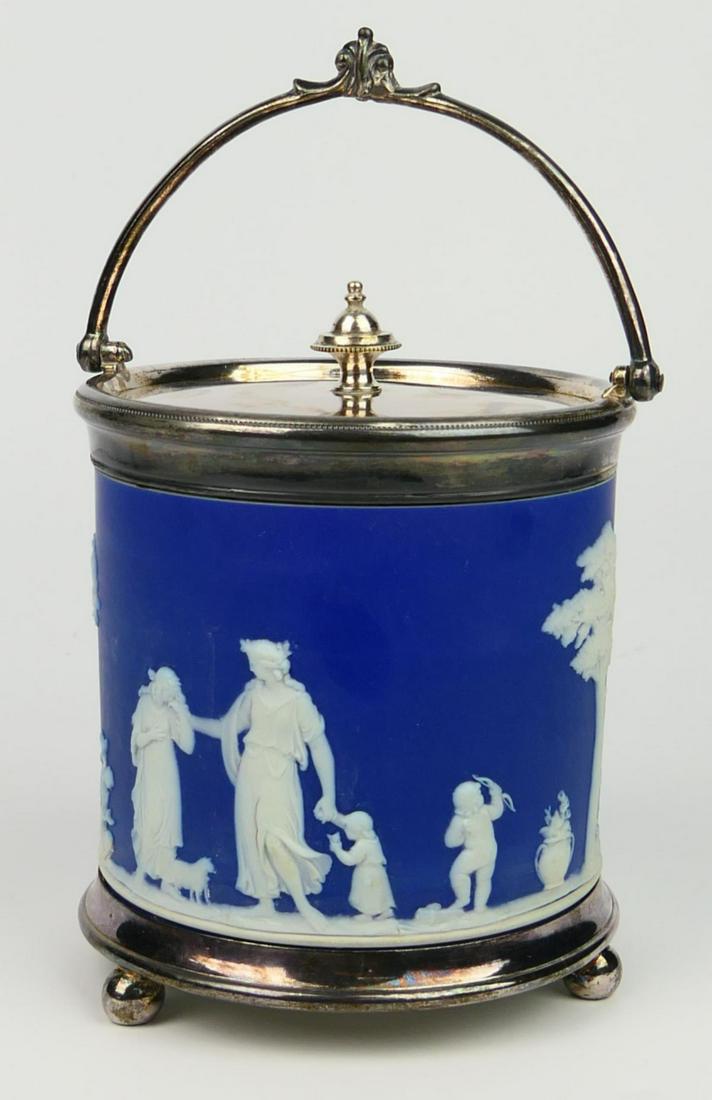 19TH CENTURY RARE WEDGWOOD BISQUIT JAR (1 of 4)