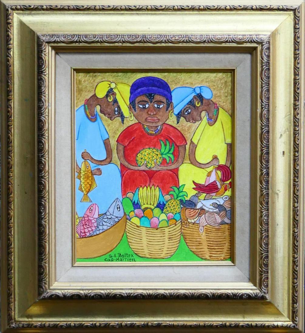 SEYMOUR BOTTEX (HAITI B1920) OIL PAINTING ON BOARD (1 of 6)