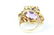 FABULOUS 14KT Y GOLD AMETHYST COCKTAIL RING - 3