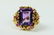 FABULOUS 14KT Y GOLD AMETHYST COCKTAIL RING - 5