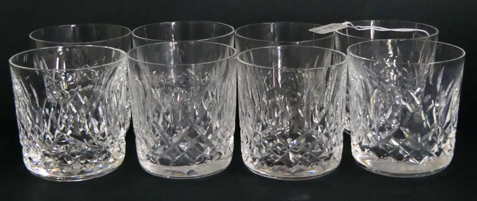 8 WATERFORD "LISMORE" OLD FASHION TUMBLER GLASSES (1 of 2)