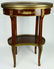 FRENCH MID CENTURY OVAL TABLE WITH GALLERY TOP