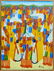 SIGNED MARKY HAITIAN OIL PAINTING ON CANVAS