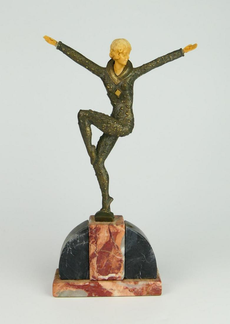 DH CHIPARUS (ROMANIA 1886-1947) FLAPPER GIRL BRONZ (1 of 9)